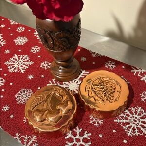 Vintage Copper Jello Mold Set